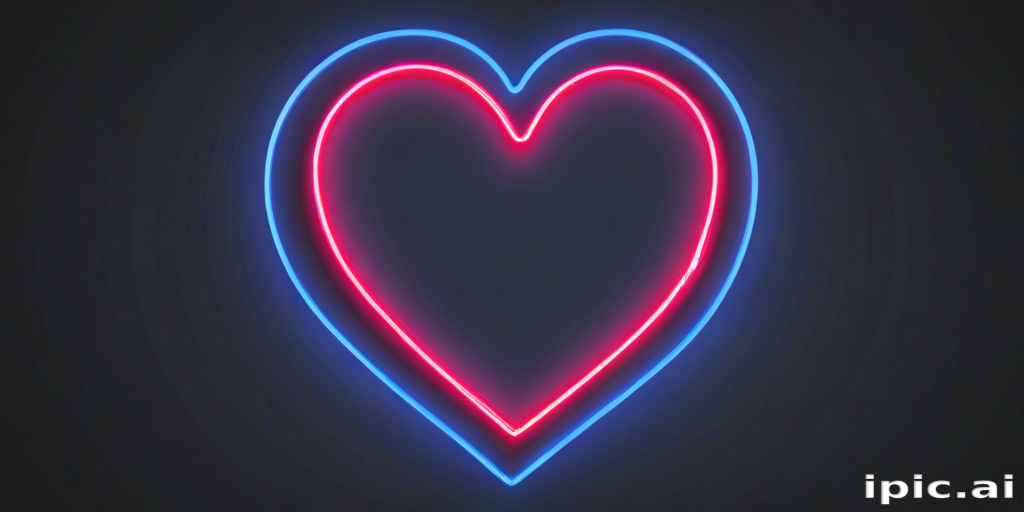 neon heart png
