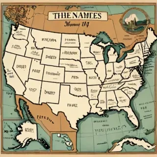 united states map with state names
