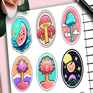 aesthetic printables stickers