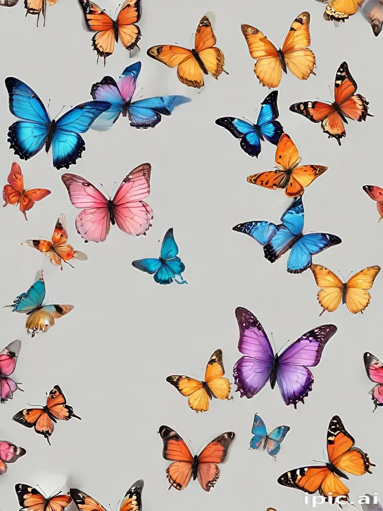butterflies transparent background