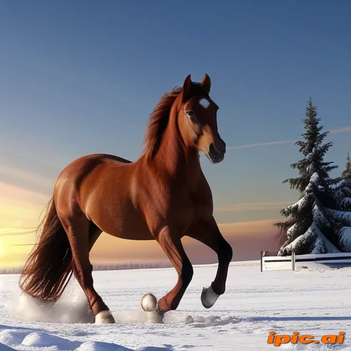 pictures of christmas horses