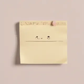 aesthetic cute sticky note png