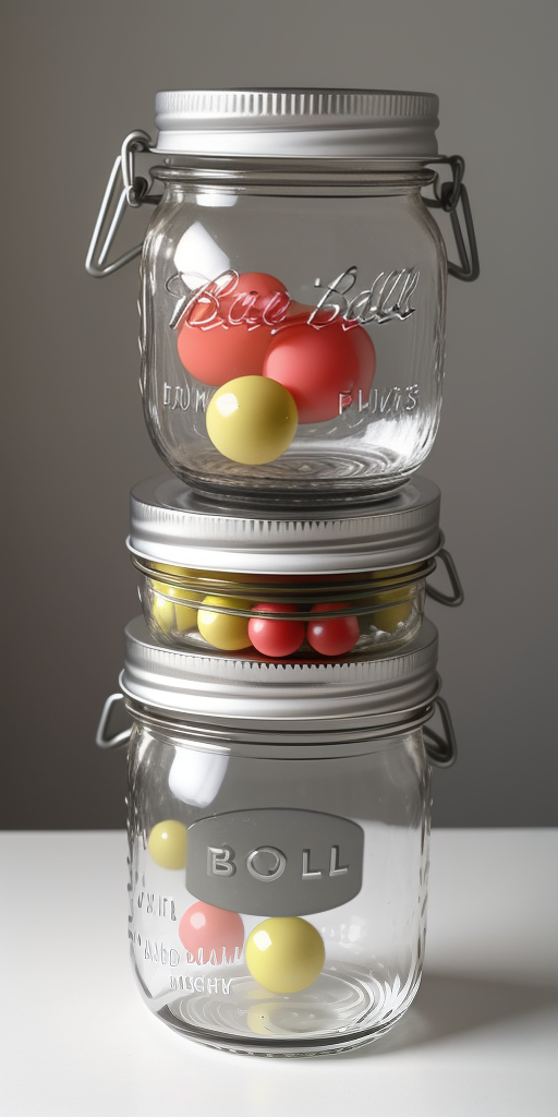 plastic ball jars with lids