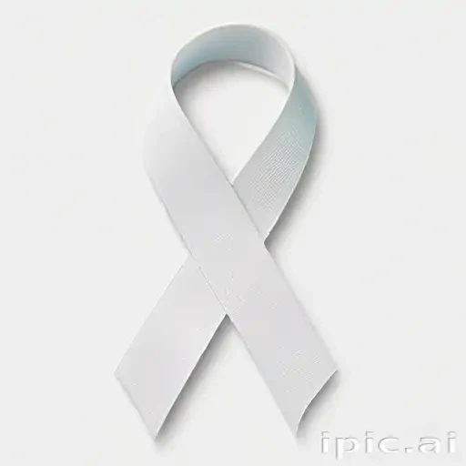 white ribbon png
