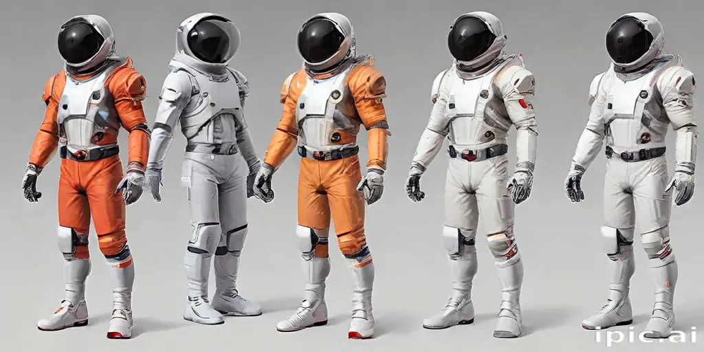 cartoon transparent astronaut suit