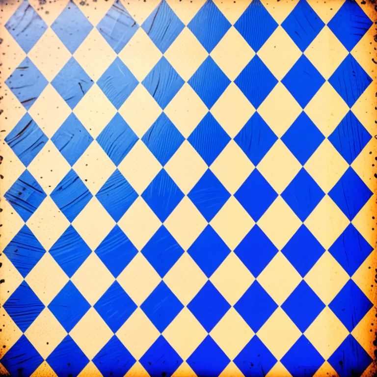 blue checkered background