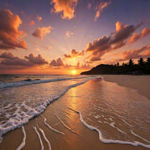 sunset wallpaper beach