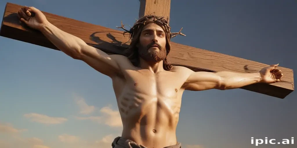 pictures of jesus on a cross