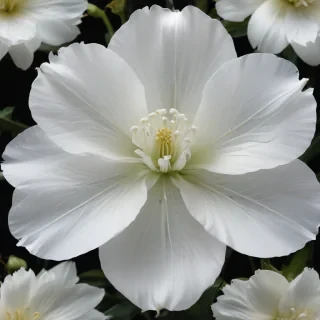 transparent white flower