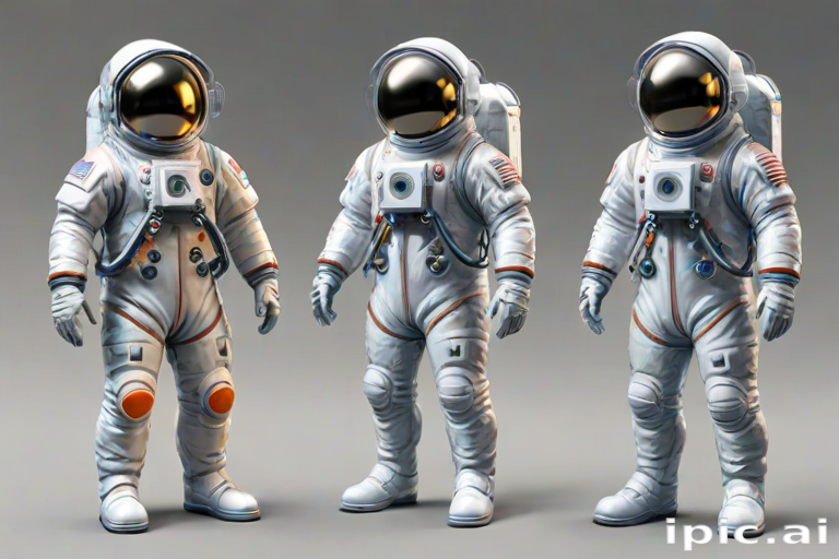 cartoon transparent astronaut suit