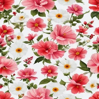 flowers with white background