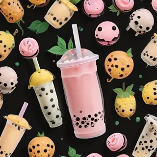 bubble tea wallpaper