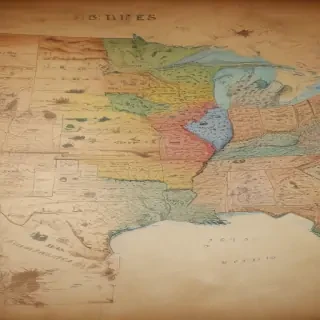 map of united states with states