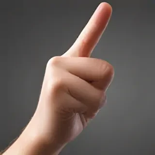 finger pointing png