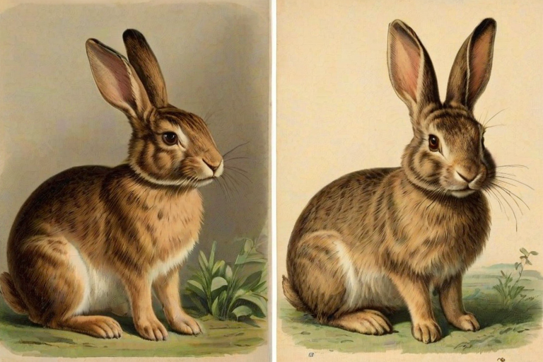 vintage rabbit images