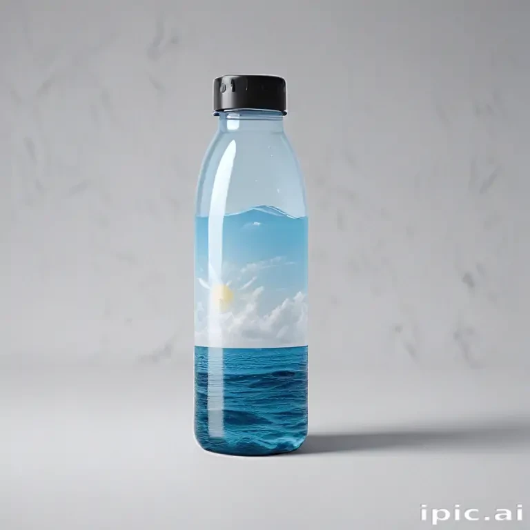water bottle mockup