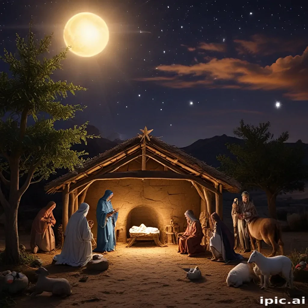 free nativity scene background images