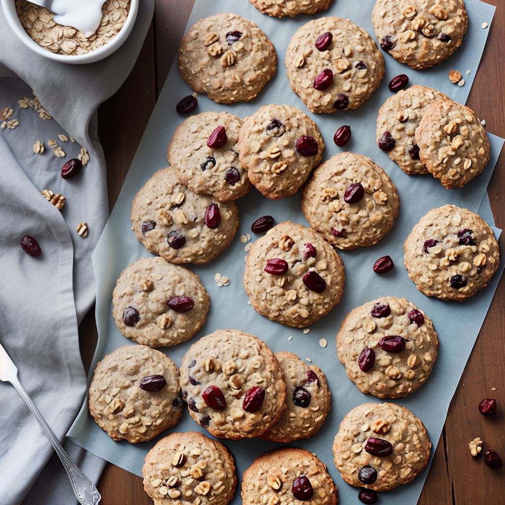 oatmeal cookies with cranberries and walnuts