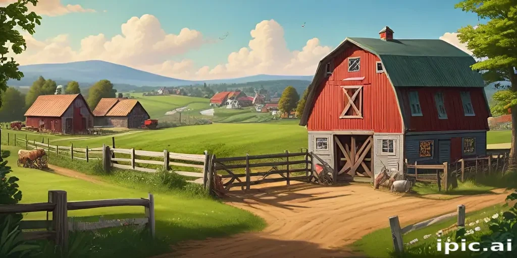 background of a farm