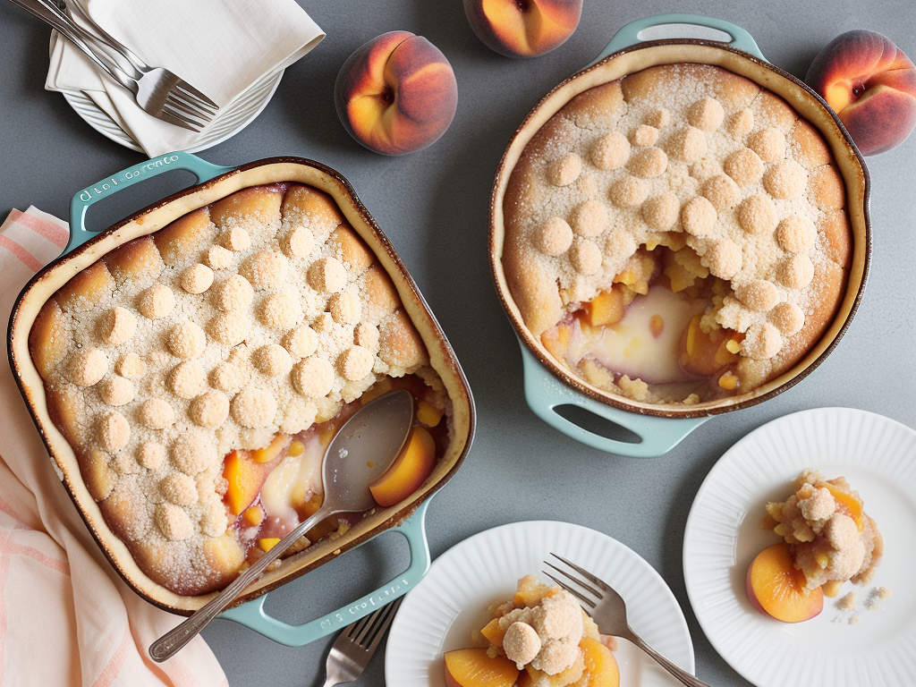 peach cobbler with cake mix and canned peaches