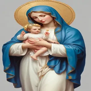 virgin mary clip art