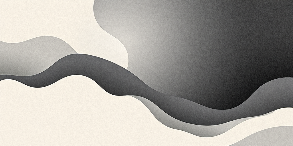 create an abstract background featuring fluid, wavy shapes in muted tones of beige, gray, and black with a textured appearance.