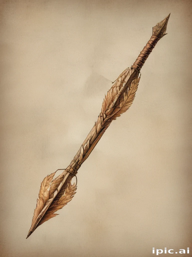 drawn arrow