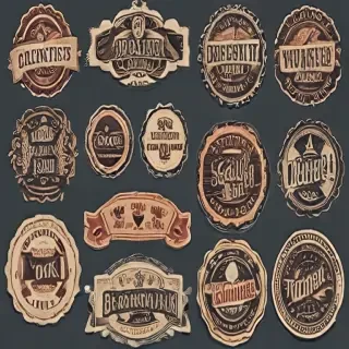 vintage stickers png