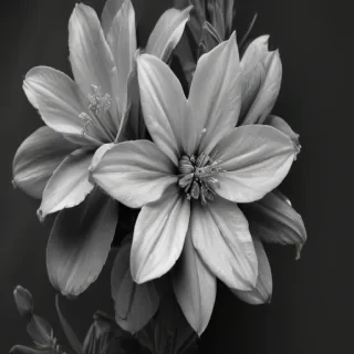 flower png black and white