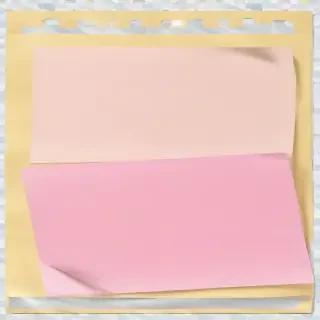 sticky note with transparent background