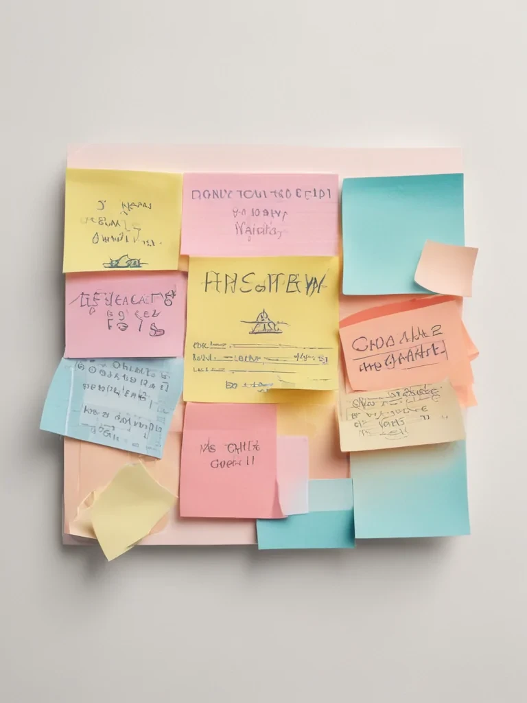 aesthetic cute sticky note png