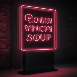 neon sign mockup