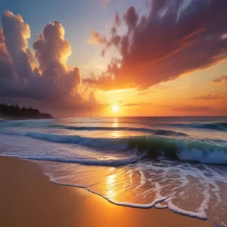 sunset wallpaper beach