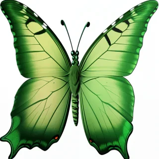 green butterfly png