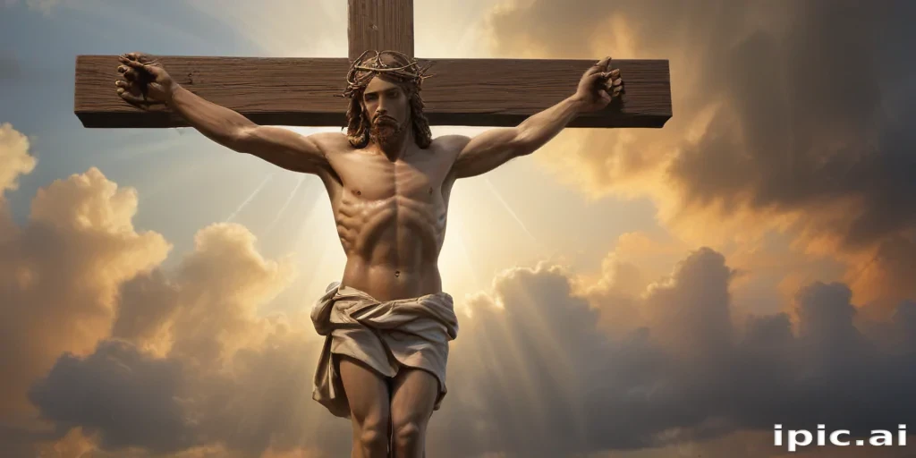 picture of jesus on cross