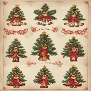 free printable vintage christmas pictures