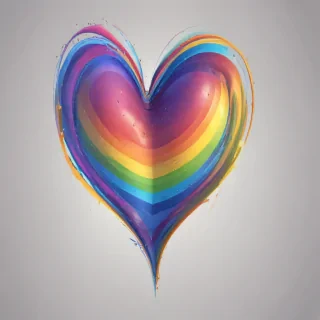 rainbow heart png