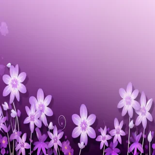 purple flowers transparent background