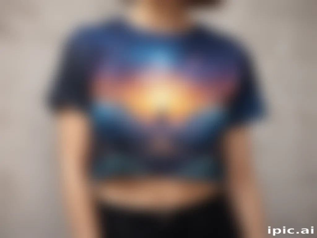 crop top shirt mockup