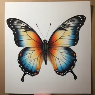butterfly drawling