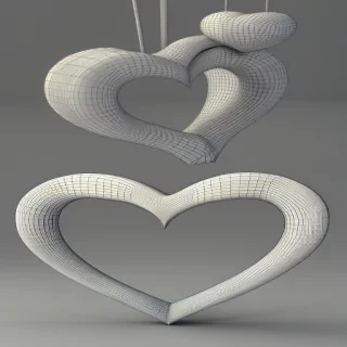 3d heart png