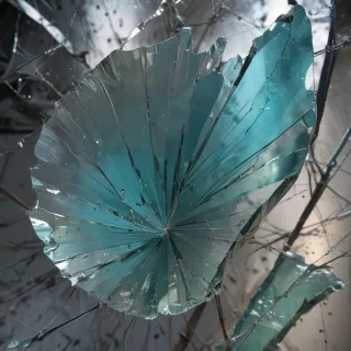 broken glass overlay