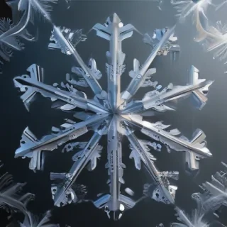 transparent snowflake