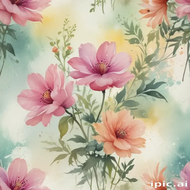flower watercolor background