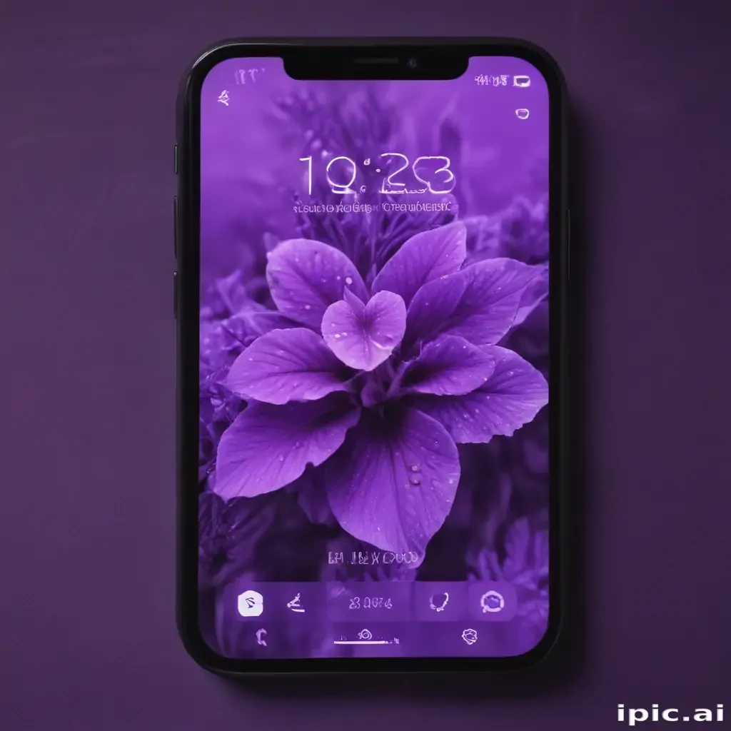 purple lockscreen
