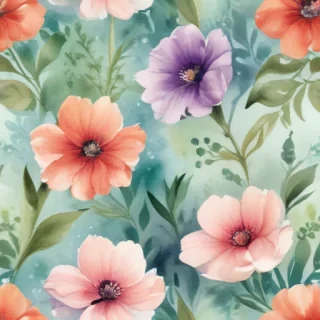 floral watercolor background