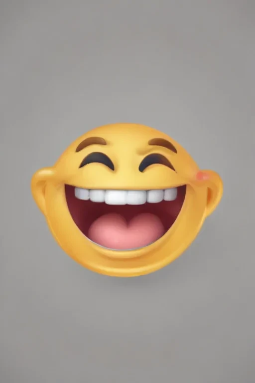 transparent laughing emoji