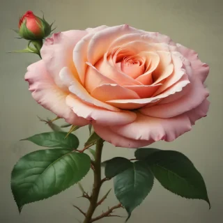 vintage rose illustration