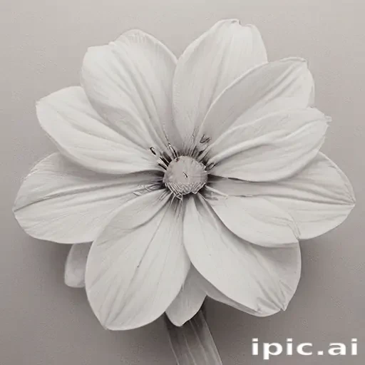 flower pencil drawing