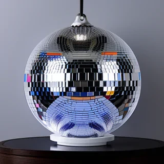 transparent disco ball